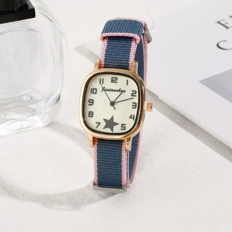 Retro Minimalist Star Square Watch Women\'s Casual Wristwatch Women Quartz Watches Ladies Clock Gift Reloj Mujer Relogio Feminino