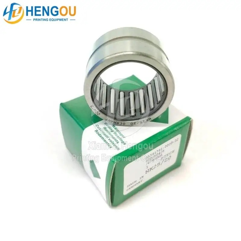 NK25/20 Needle Roller Bearings Heidelber With-out Inner Ring Offset Spare Parts 33X26X20MM