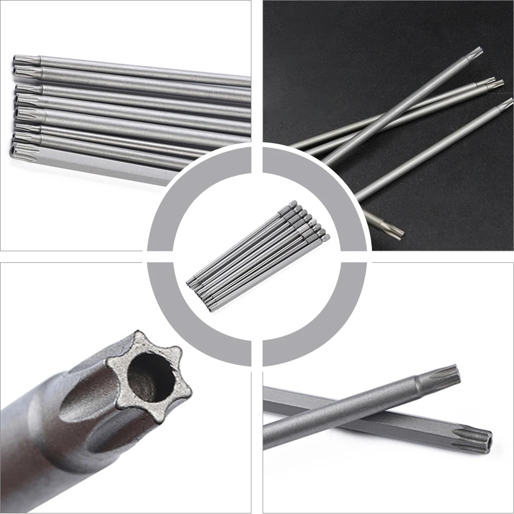 

8pcs Screwdriver Bit Set 150Mm S2 Steel -T40 For Electronics Repair Tamper Proof Security Screw Driver Kit Hand Tools