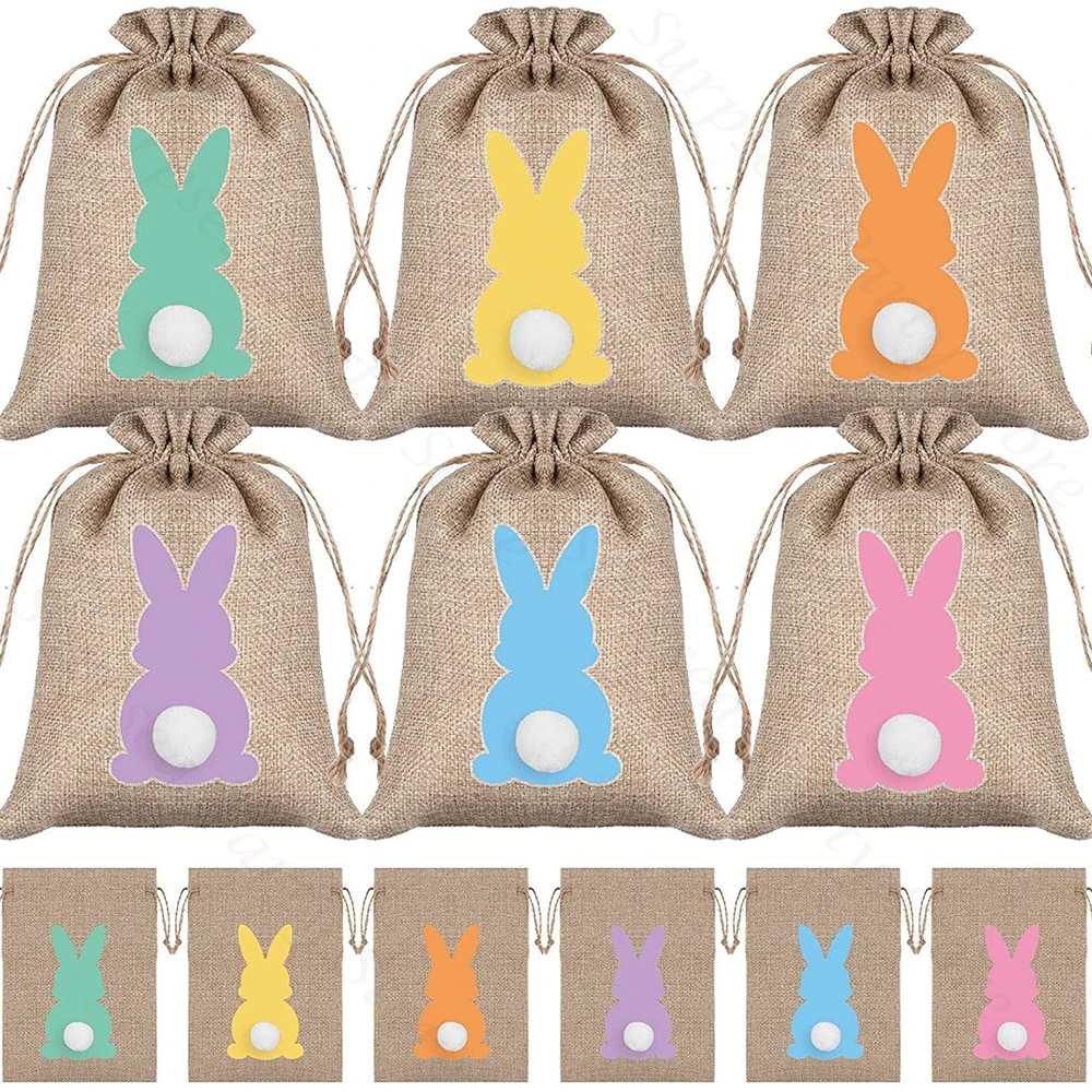 6Pcs Easter Linen G…