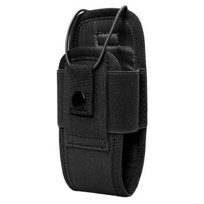 

Black Radio Walkie Talkie Bag Waist Pack Pocket Holder Portable Walkie Talkie Bag Hunting Camping Carrying Bag Easy To Use
