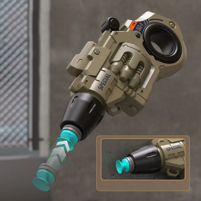 ปืนของเล่นแบบหมุนได้ขนาดเล็กพกพาสำหรับกิจกรรมกลางแจ้ง รุ่น EDC ยิงลูกกระสุนนิ่ม