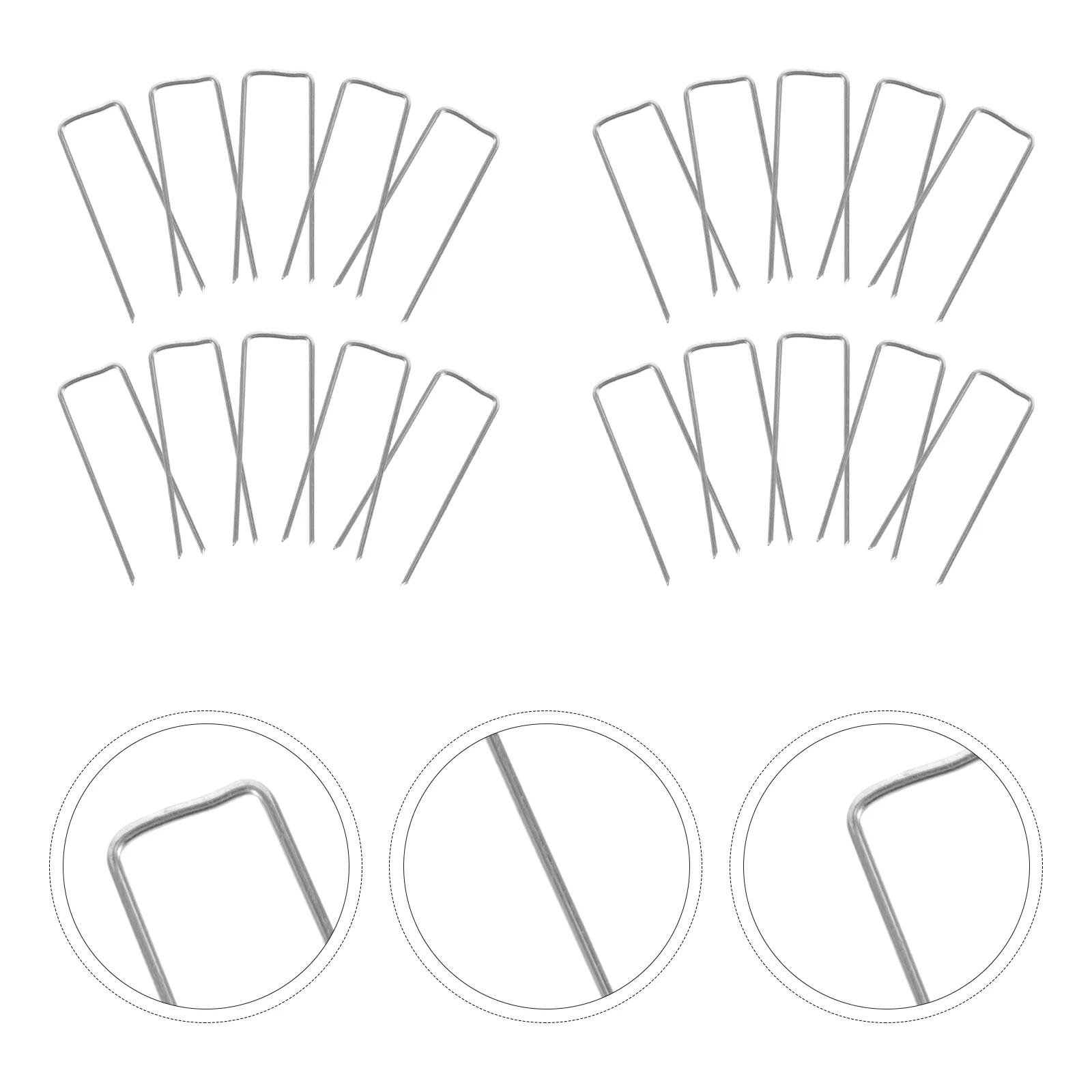 

100 Pcs Floral Arrangement Pins Decoration for Plant Wreath Craft Making U-Pins Gardening Fern Rust-proof Greening Vine