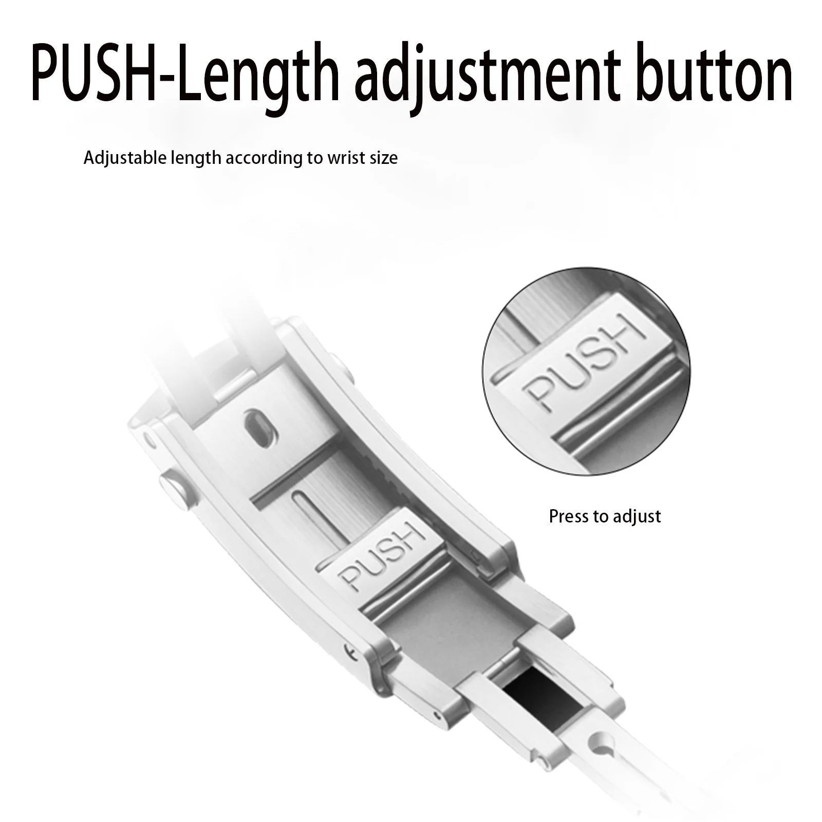 Super Quality 316L Push Slider Solid Stainless Steel Watchband Buckle Fit For Omega Strap New Seamaster 300/600 Clasp Parts