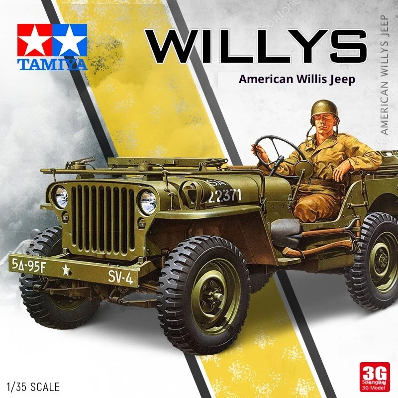 

DIY Tamiya 1/35 US Willys Military Model Assembly Kit 35219 3G Military Simulation Vehicle For Model Enthusiasts Hobby