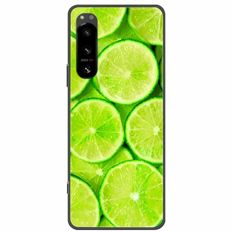For Sony Xperia 5 / 5 II / 5 III Case Fashion Silicon Black Soft Bumpers for Sony Xperia5 III 5III Phone Cases Lovely TPU Shells
