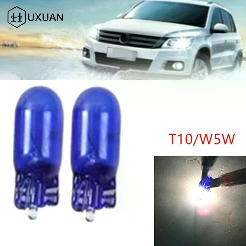 

10 шт. автомобильный галогенный W5W/T10 168 клиньев 12 В 5 Вт ксеноновая сигнальная лампа 6000 К белый приборный светильник для чтения габаритная лампа