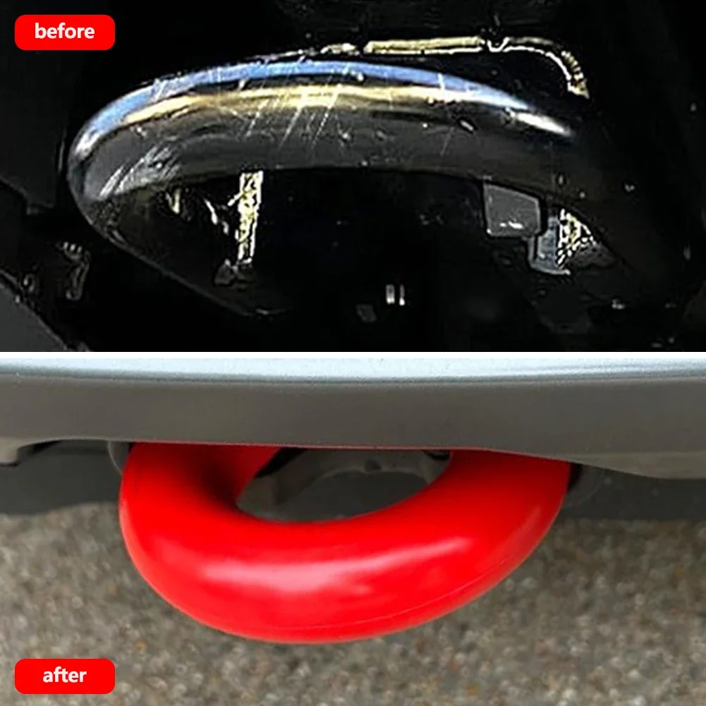 المهنية 2 قطعة مقطورة سحب السنانير يغطي سحب هوك كم سيليكون استقبال يغطي جزء لفورد F150 2004-2024 برونكو قاعدة