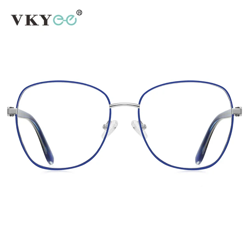 VKYEE Simple Personalized Large Frame Progressive Multifocal Anti-blue Light Glasses Customizable Prescription Photochromic