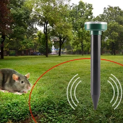 1/2/4/8 Solar Powered Ultrasonic Sonic Mole Pest Rodent Repeller Repellent Yard Outdoor Lamp Backyard Farmland Mouse Repeller