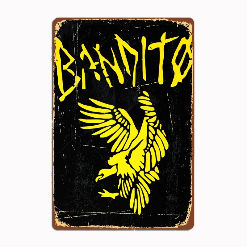 Bandito Twenty One Pilots-letrero de Metal, pintura Mural, cine, sala de estar, cartel de estaño divertido, Retro, cueva de hombre, taberna casera