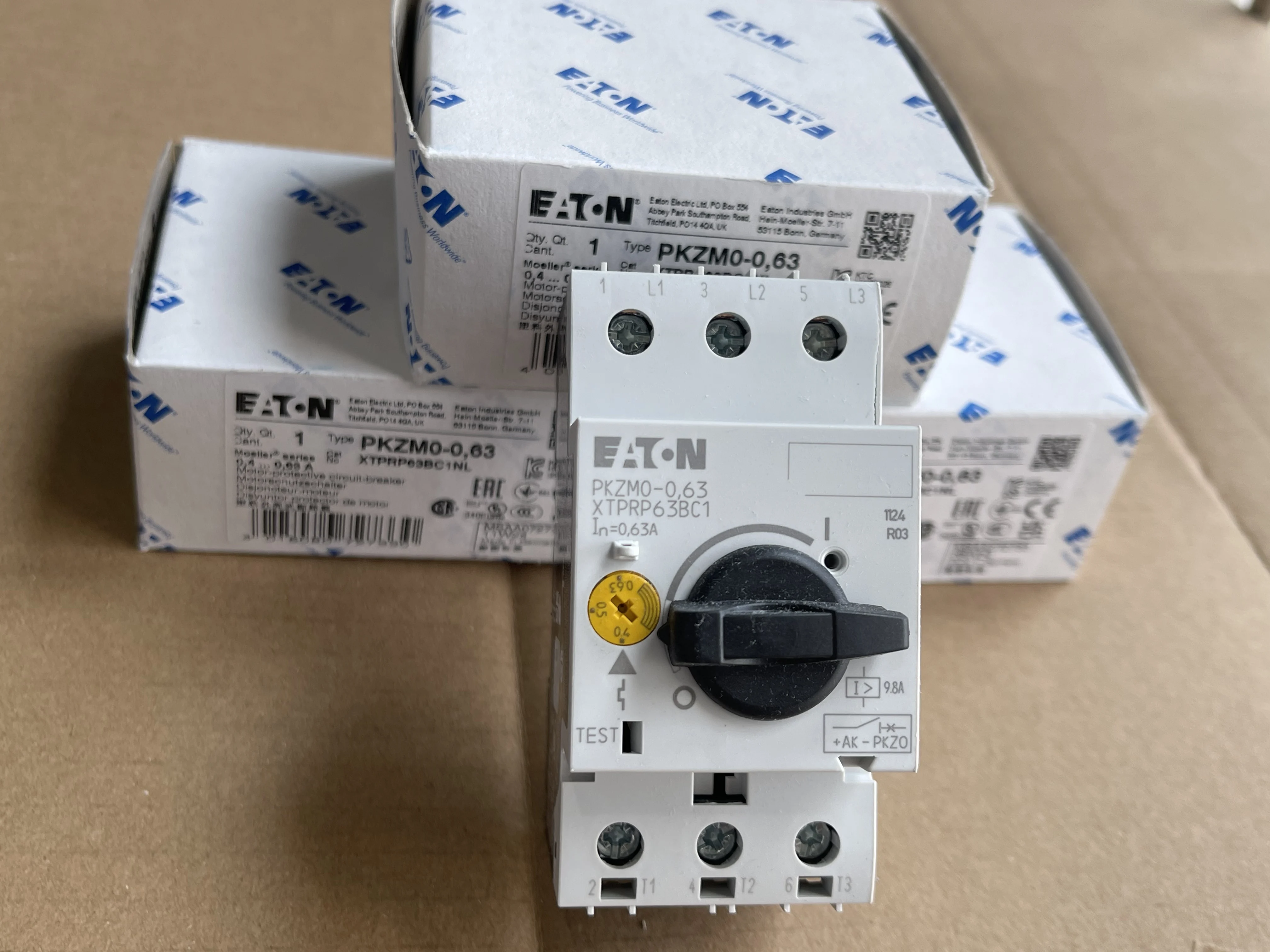 Eaton Moeller PKZM0-0.63 3 Phase Motor Protector 0.4~0.63A Overload Short Circuit Protection view 3