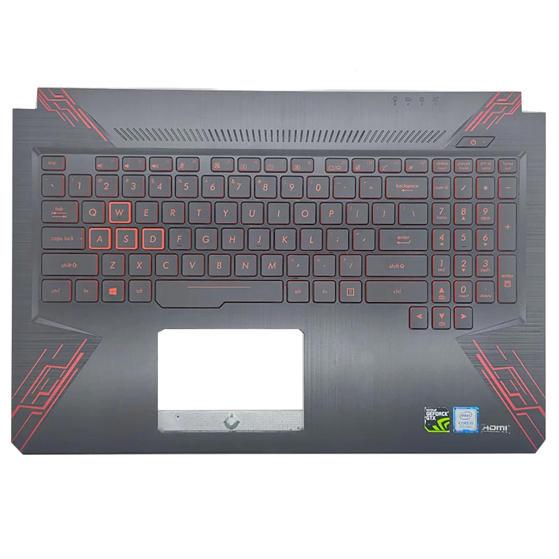 Клавиатура с красной подсветкой для Asus TUF Gaming FX504G FX504GD FX504GE FX80 FX504 FX80G FX80GD