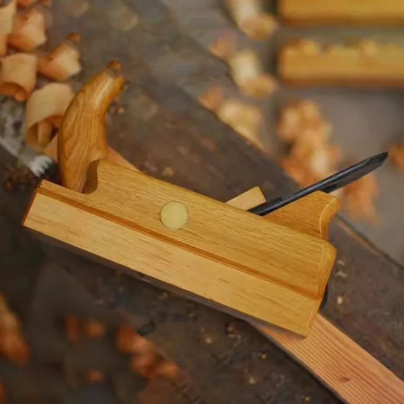 Hand Push Planer Carbon Steel Oak Pestle Planer Professional Woodworking Mini Planers Wood Processing Manual Carving Tools