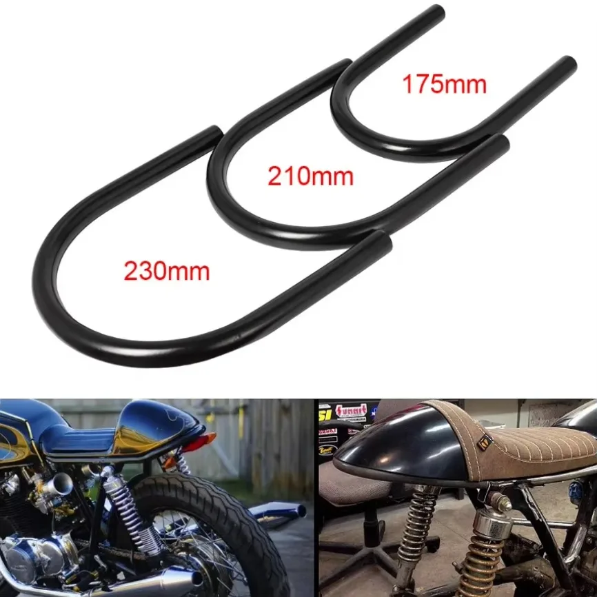 230mm 210mm 175mm Width Motorcycle End Brat Style Seat Frame Hoop Loop Cafe Racer Bobber Tracker For Suzuki Yamaha Kawasaki