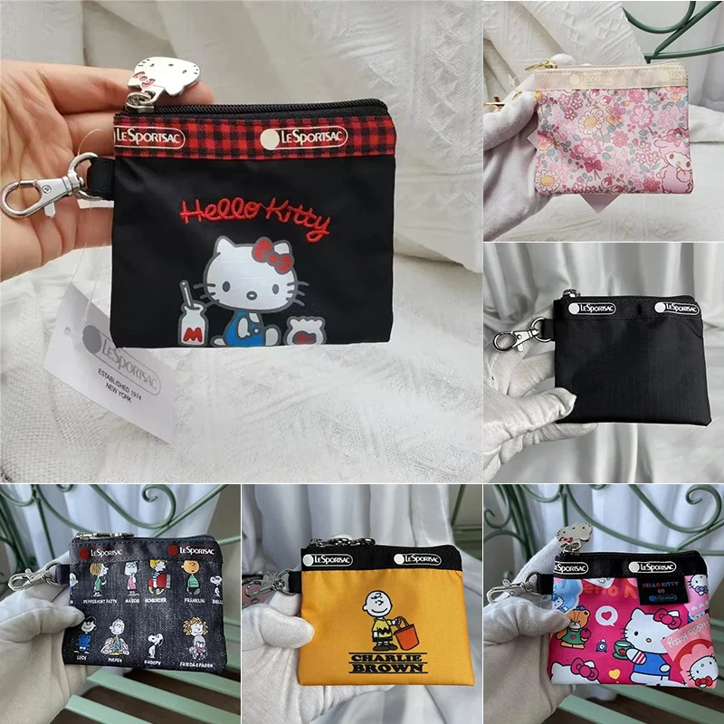 Mymelody saco 11*10cm dos desenhos animados kuromi olá kitty menina saco pingente à prova dwaterproof água moeda chave acessório saco de cartão