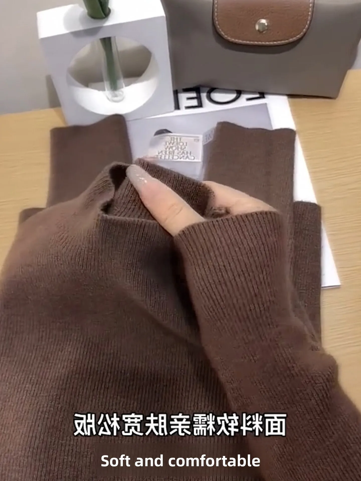 الرجعية محبوك طويل Sve لون نقي f عالية Ne المرأة ملابس داخلية أعلى Sli قاعدة طبقة irt الخريف الشتاء Faion #4