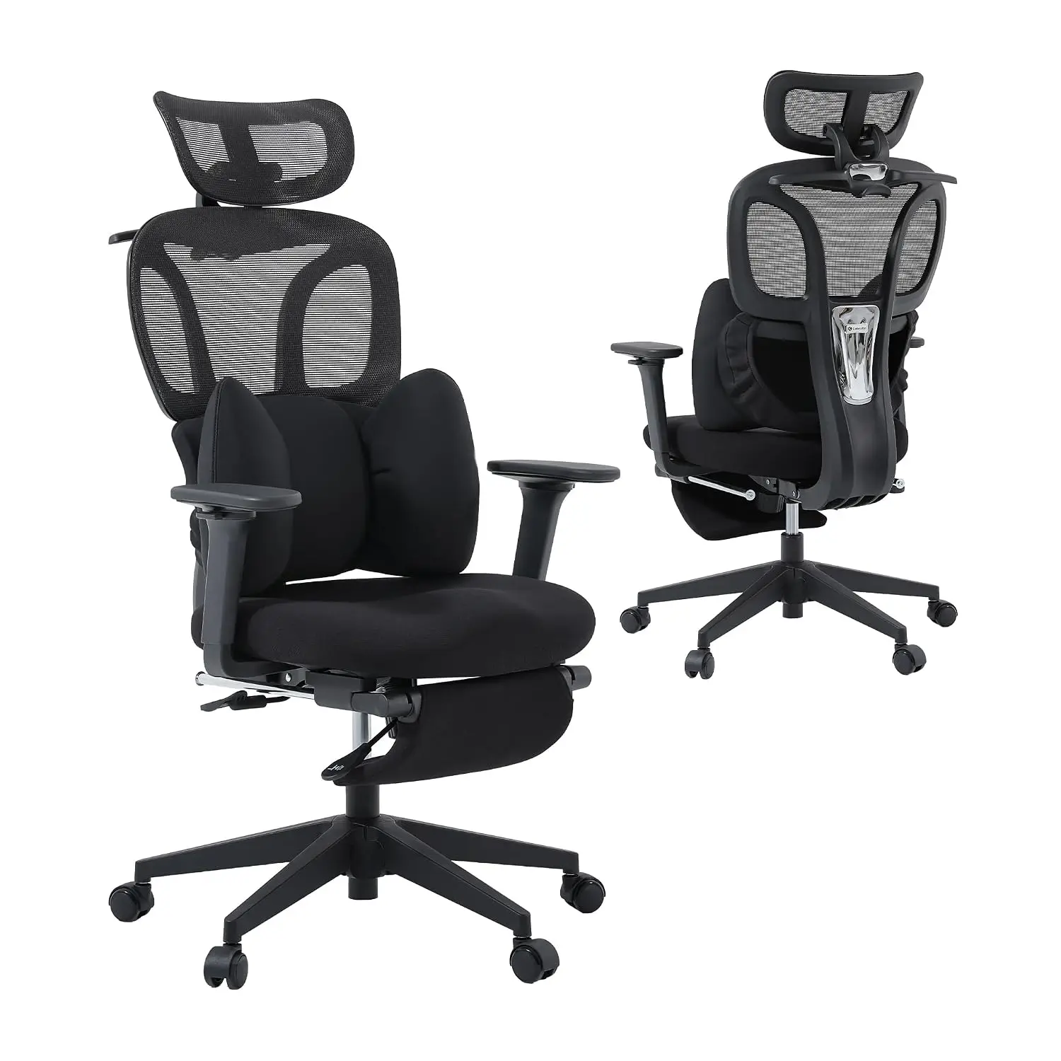 S1 High Back Ergonomic Mesh Office Chair with Footrest, 300 lbs | 115° Recline Lock, Adjust Seat Depth, 2D, Customized