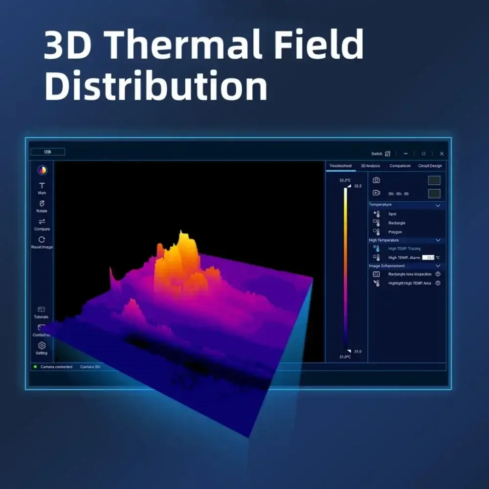 A-BF Infrared Thermal Imager Analyzer 256*192 PCB Circuit Board Repair Testing Tool 3D Thermal Imaging Camera VS Qianli/Tooltop