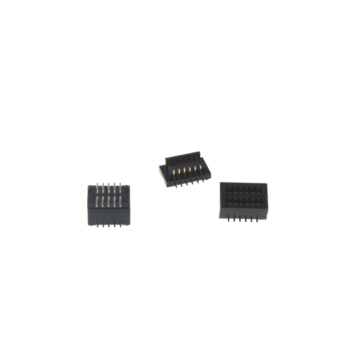 Double slot 0.8 pitch BTB board to board connector 8-100P male and female mating height 4.0mm gold-plated PCB socket
