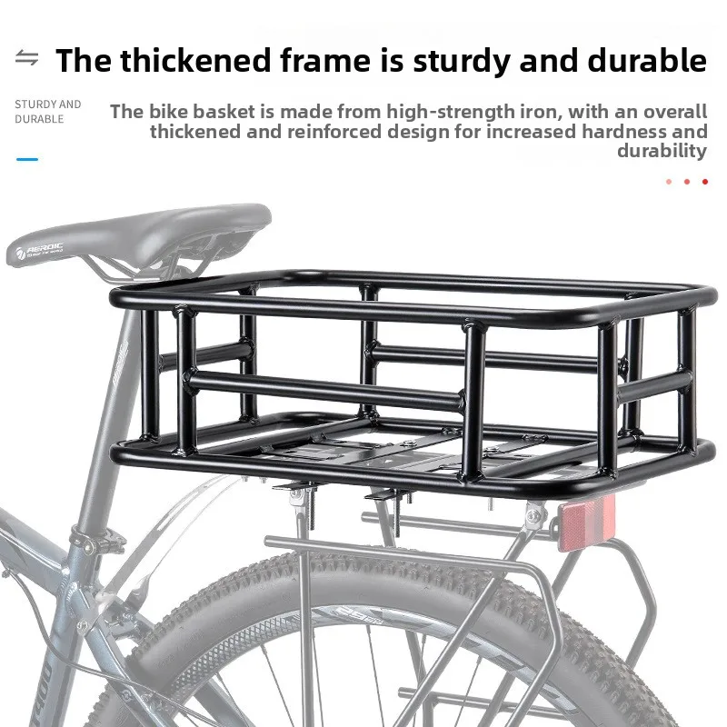 Fietsmand achtermand fietsijzeren achterplank met voering gewaagd frame fietsaccessoires