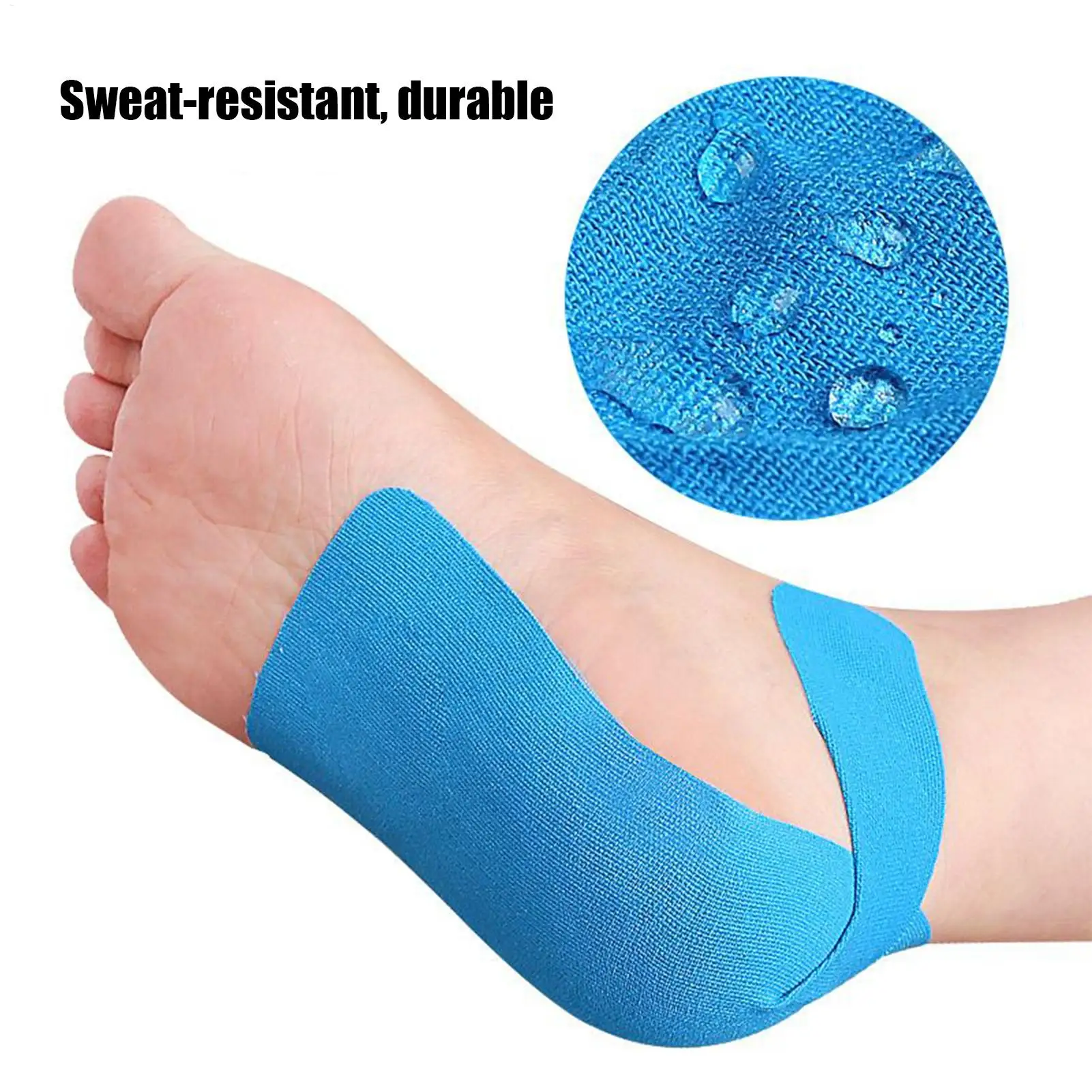 Cinta de soporte para tobillo, cintas estabilizadoras de tobillo de protección atlética elástica precortada de 10 piezas para correr, senderismo, deportes, saltar y jugar