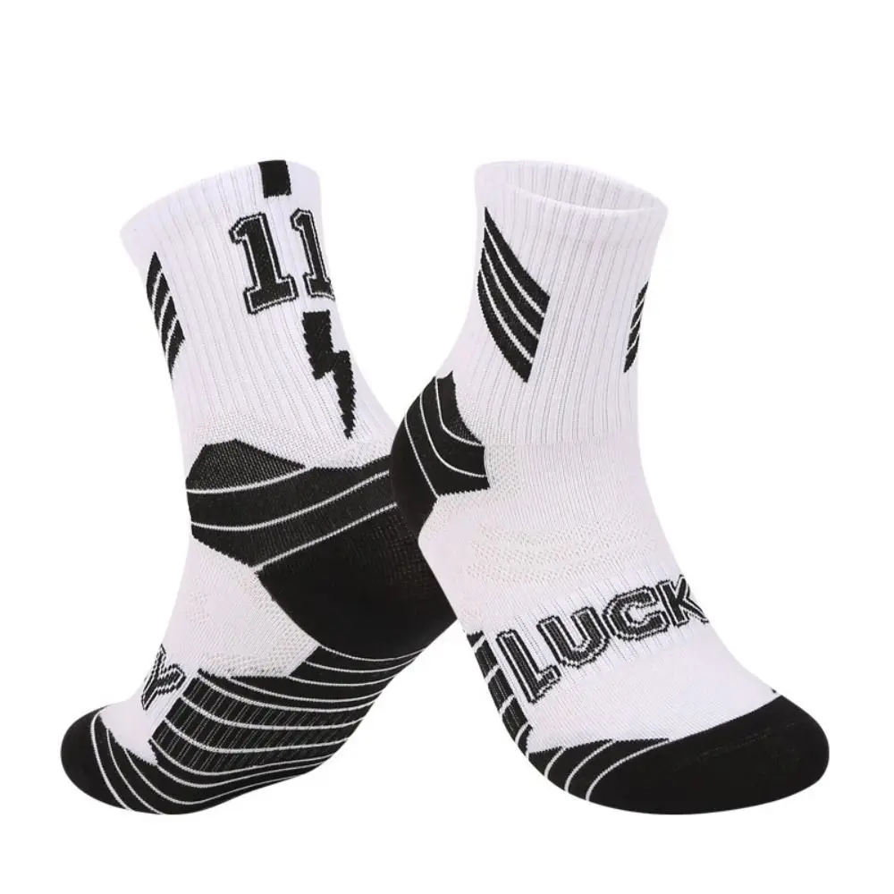 

1 Pair Cotton Kids Basketball Socks Non-slip Long Tube-shaped Children Soccer Socks Comfortable Protect Feet Kids Towel Socks