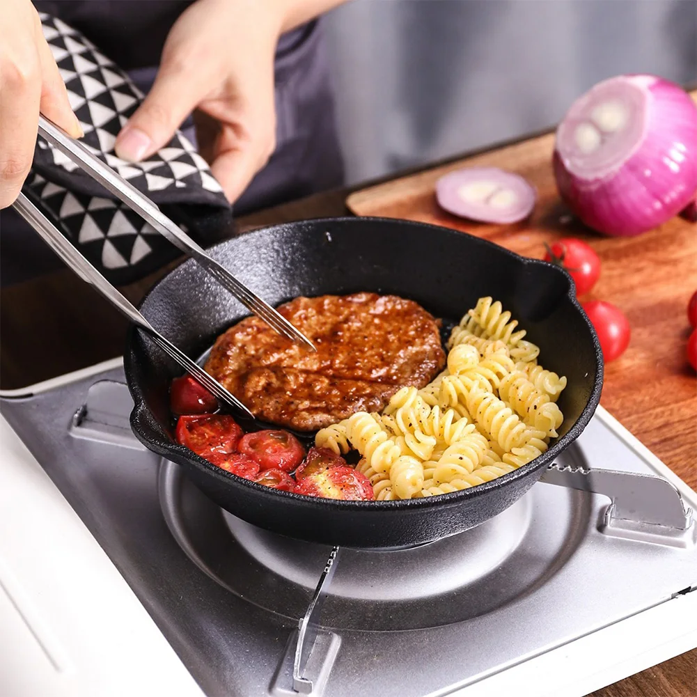 Nonstick Skillet Mini Steak Flat Cooking Pan Professional Seasoned Pan Cookware Pancake Egg Fryer for Induction Cooker Gas Stove