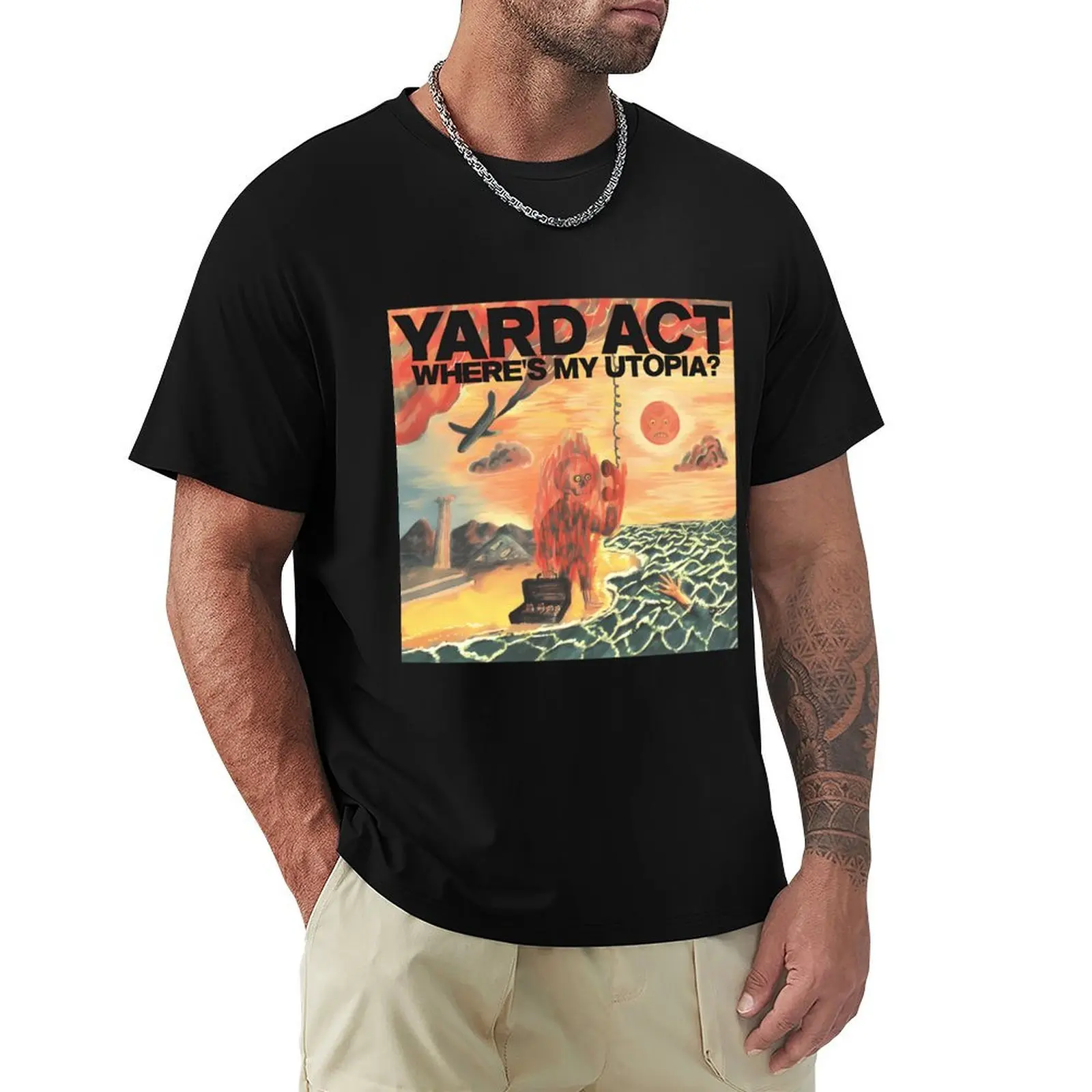 Yard Act Wheres My Utopia T-Shirt Simple Print Design T-Shirt