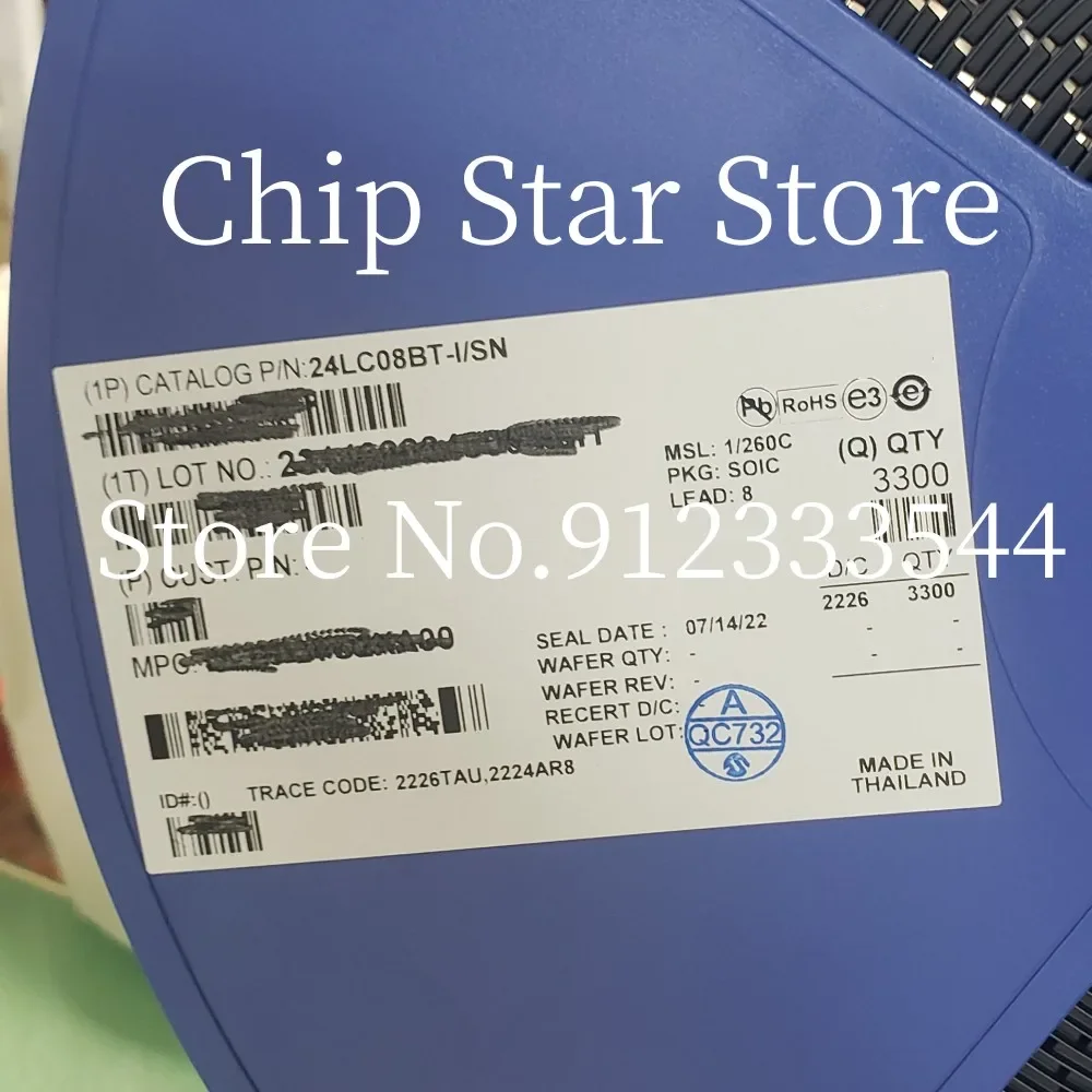5-100Pcs 24LC08B-I/…