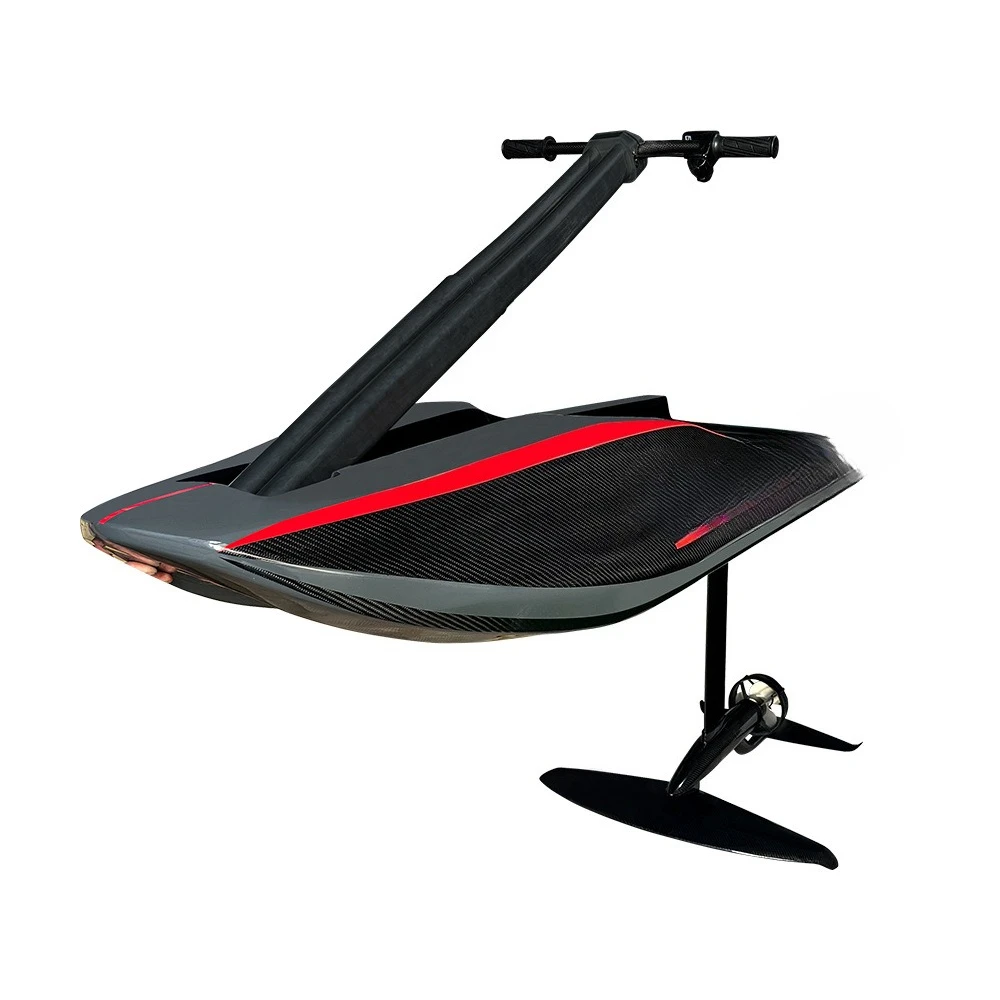 Electric hydrofoil with hand-held kayak Water electric hydrofoil surfboard