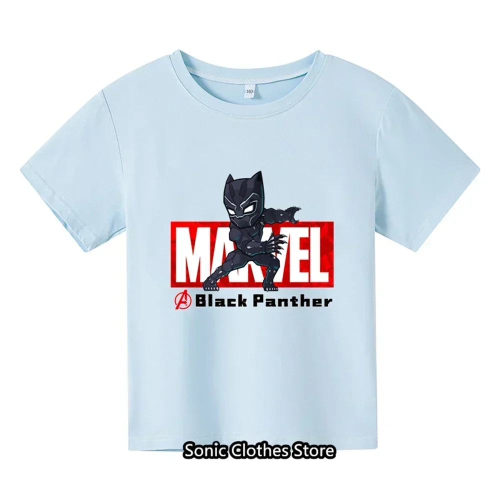 Summer New Anime Pattern Boys and Girls Children's Printed T-shirt Children's Summer Fashion Short sleeved T-shirt Top