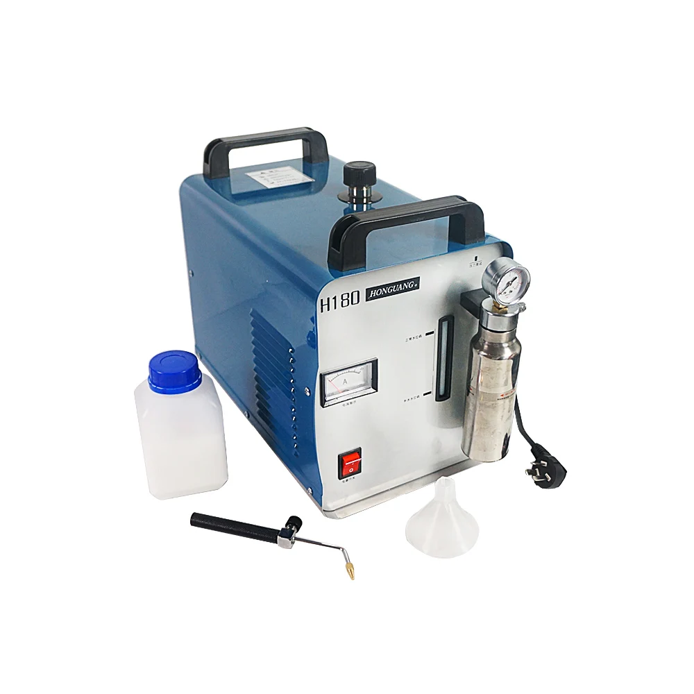 H180 Acrylic Flame Glass Metal Polishing Machine 95L Polisher Oxygen Hydrogen Generator for Jewellers and Silversmiths 500W