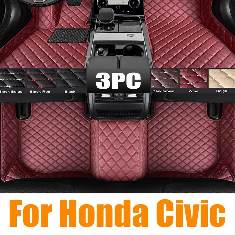 

Car Floor Mat for Honda Civic FE FL 11th 2022~2024 2023 Panel Foot Auto Parts TPE Liner Carpet Pad Custom Cover Rug Accessories