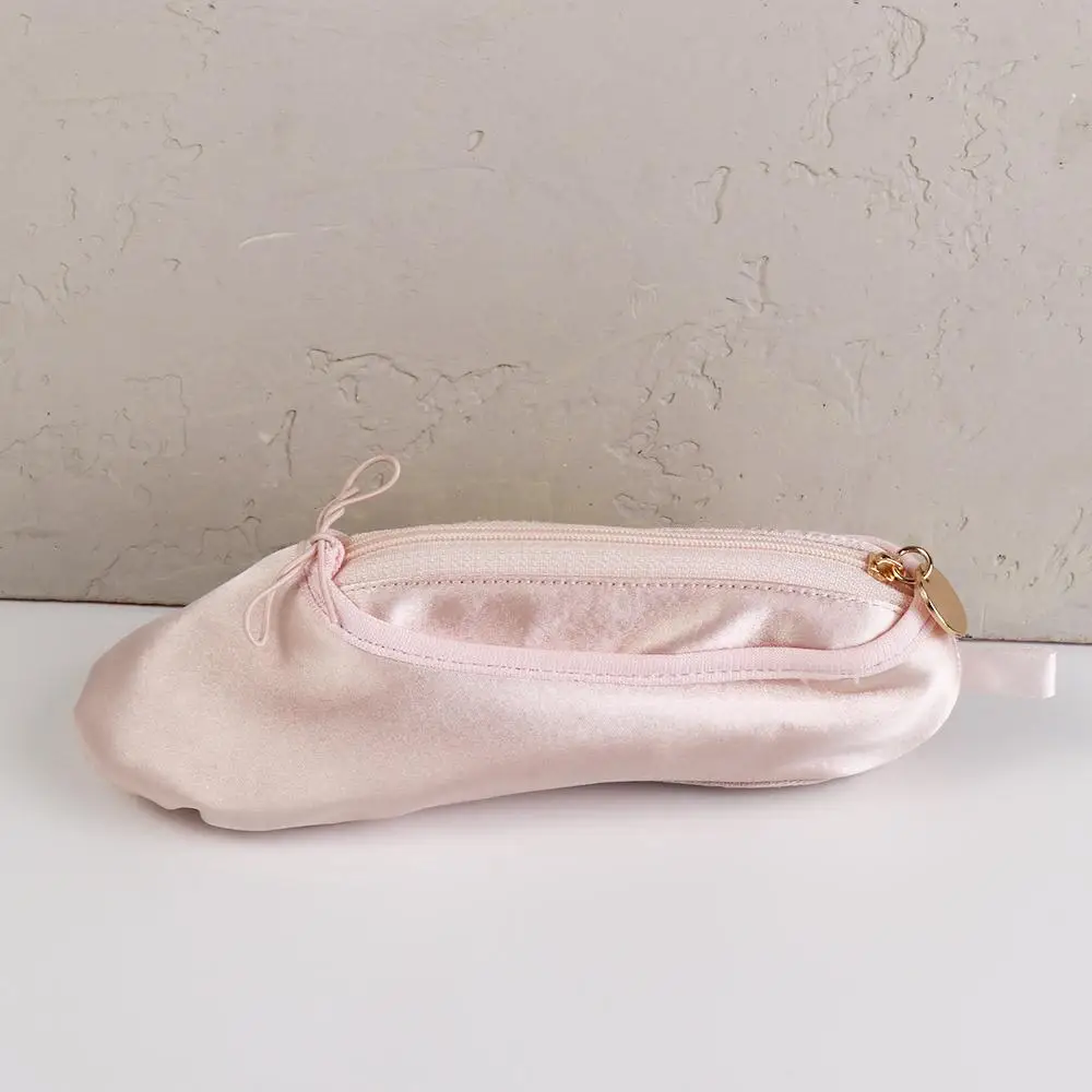 Large Capacity Ballet Shoes Pencil Case Cute Design Pencil Holder Ballerina Pencil Bag Makeup Bag Desktop Organizer