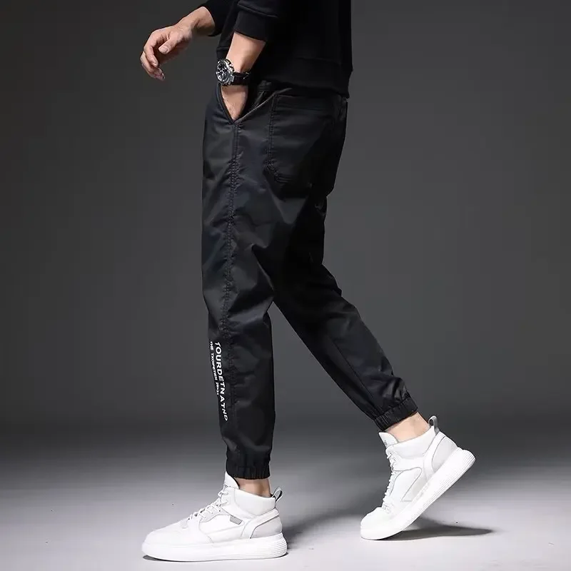 Casual pants, trendy brand, summer thin camouflage pants, loose and versatile, trendy ankle binding sports workwear pants