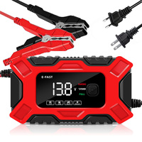 Car Battery Charger 12V Smart Fully Automatic Battery Charger Maintainer Trickle Charger for Car Truck Motorcycle-L