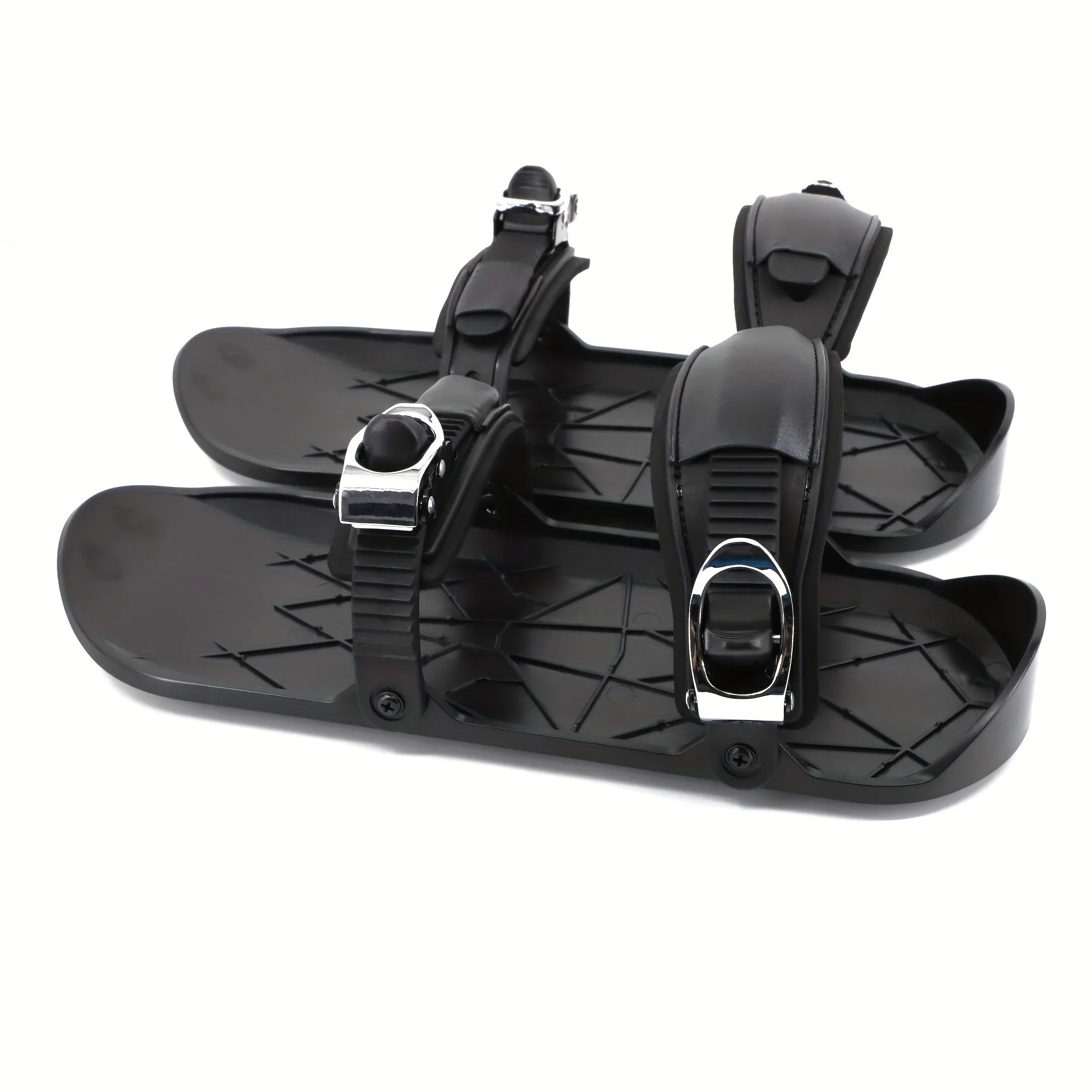 Mini Ski Skates Winter Portable Snowblades Skis Shoes Adjustable Short Snowskates Skiboards