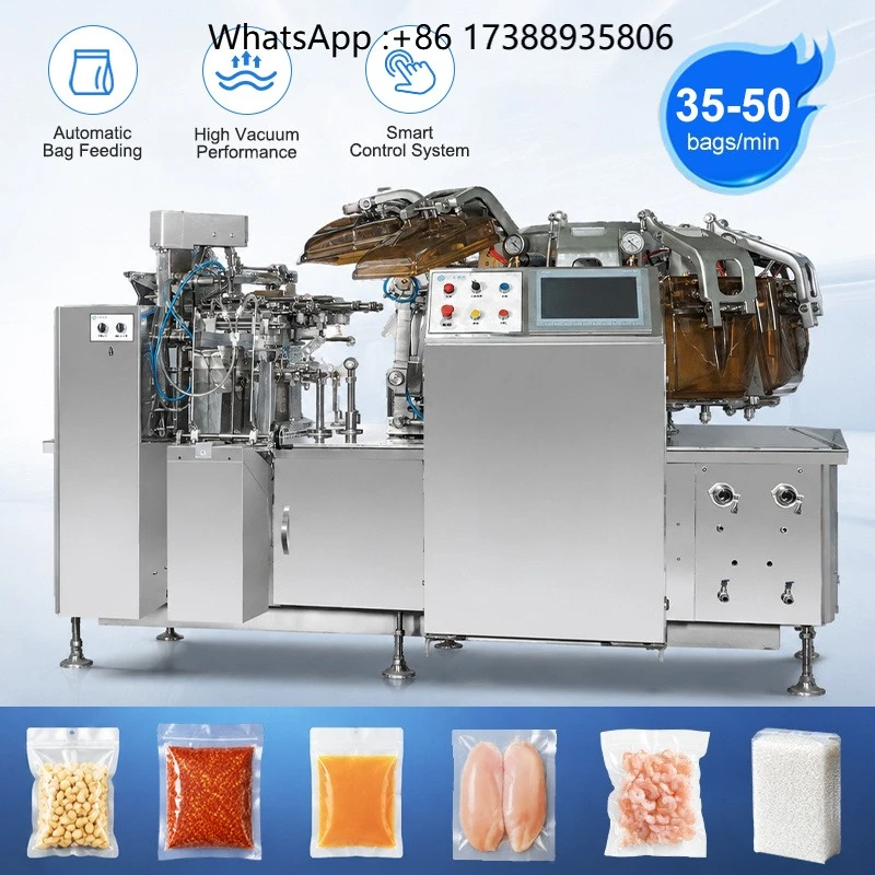 Professional Pouch Vacuum Sealing Machine Automatic Pre-made Bag Vacuum Packaging Machine for Cooked Meat