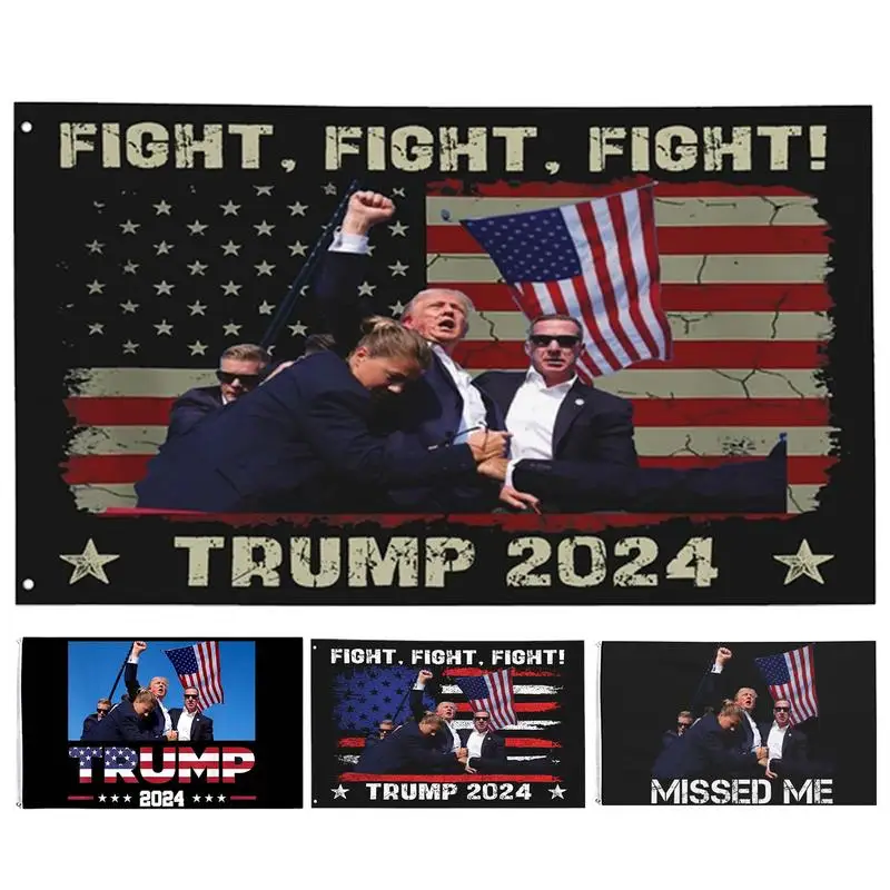 Trump 2024 Flags 3X5 Ft I'M Voting for The Convicted Felons Tapestry Decorative Trump Banner Garden Trump Flag for Club Concert