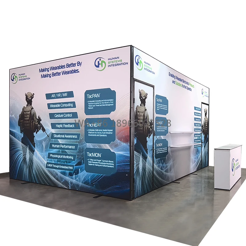 Modular 6x6m 20x20ft 20x20 6x6 Große Messe Ausstellung Aluminiumrahmen Benutzerdefinierter Druck Ausstellungsstand Display Messe Stand