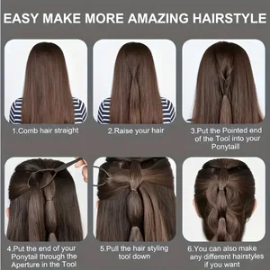 Haarpinsel mit Sprühflasche, Flechtenschleife, Rattenschwanzkamm, Kantenschlucke, lockiges Haarzubehör, 6pcs festlegen 10 Hauptverkäufe von Marta - №4