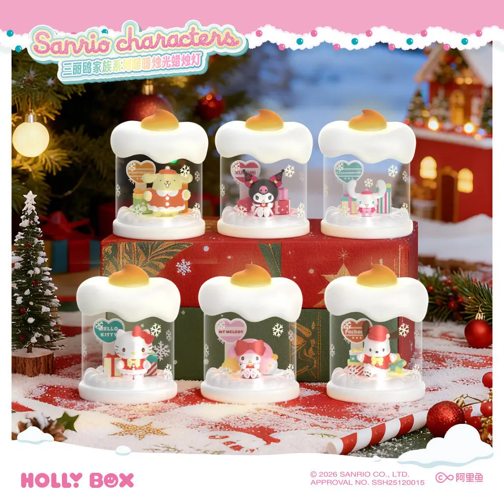 Sanrio Hello Kitty Candle Shaped Ornament Kawaii Nightlight Creative Collection Ornament Girl Gift Room Bedroom Decoration Y2K