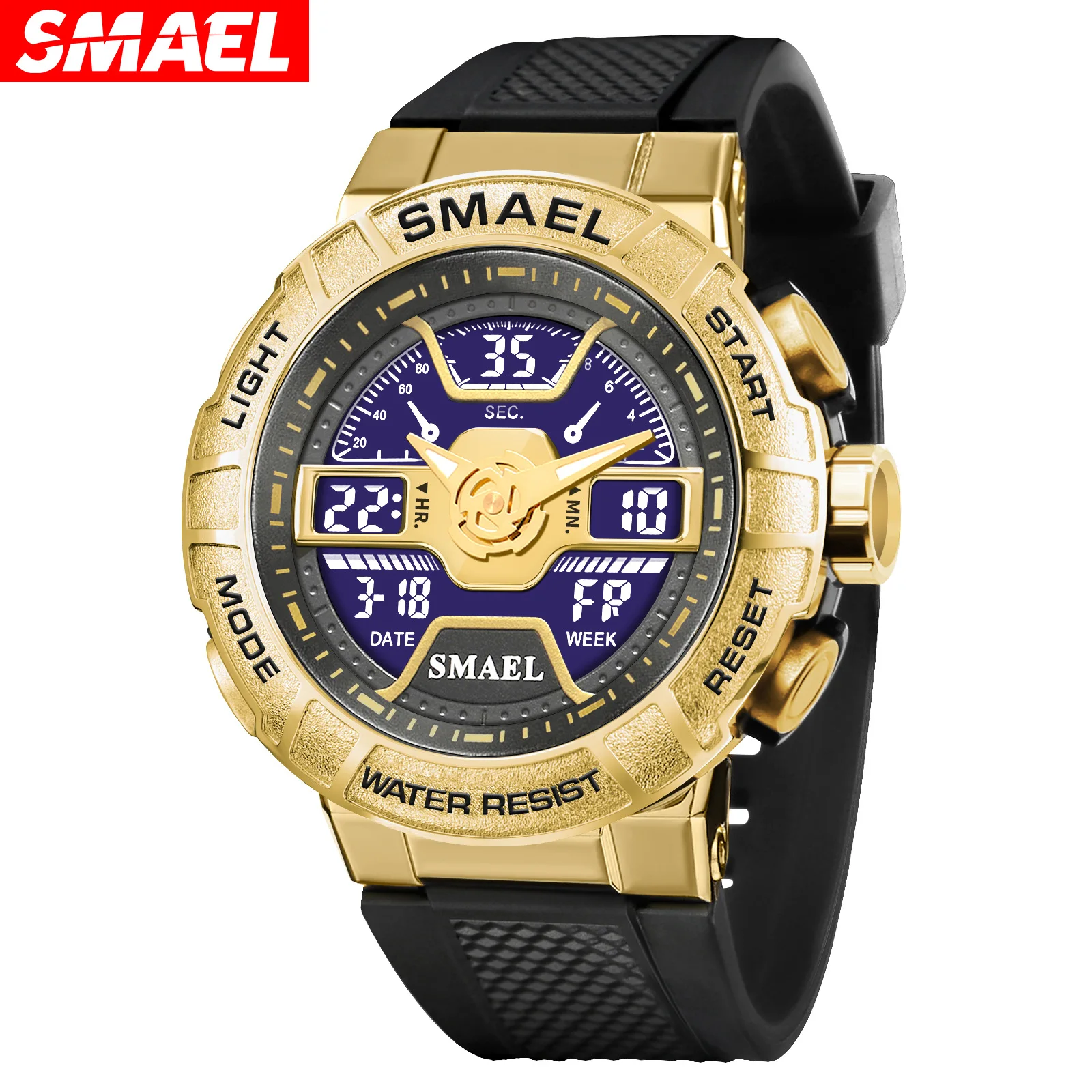 Men's bestselling casual sports watch: stylish alloy, waterproof, luminous, multifunctional electronic timepiece