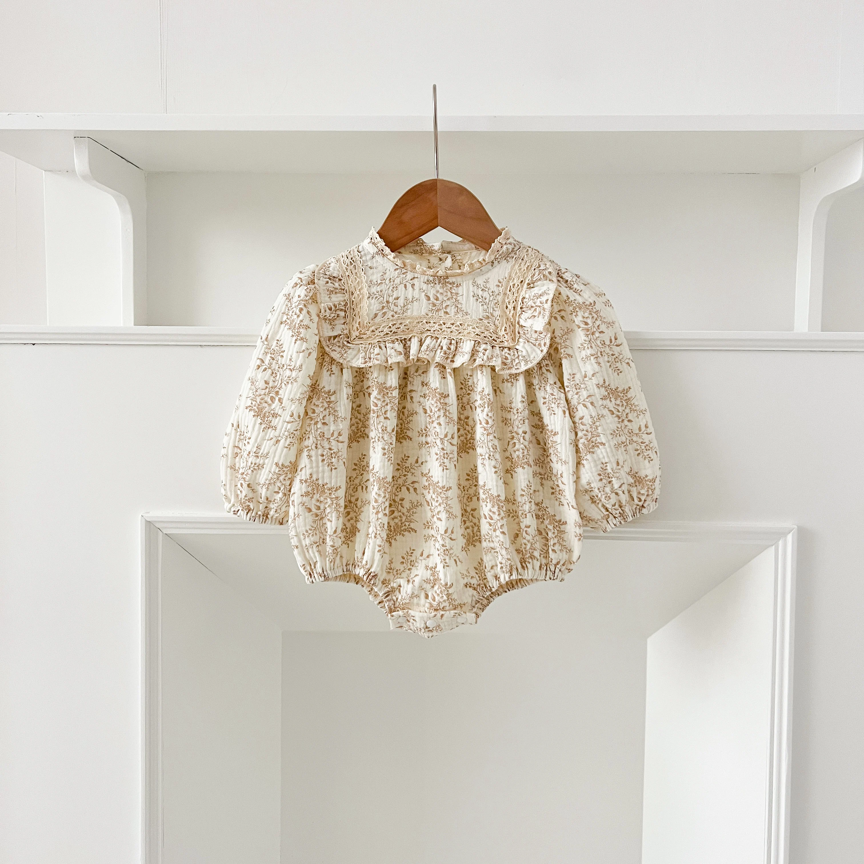 Neue Schwestern Kleid Infant Baby Mädchen Spitze Kragen Kleid Strampler Kinder Mädchen Vintage Blumen Prinzessin Kleid Familie Kleidung Strampler – Detail 27