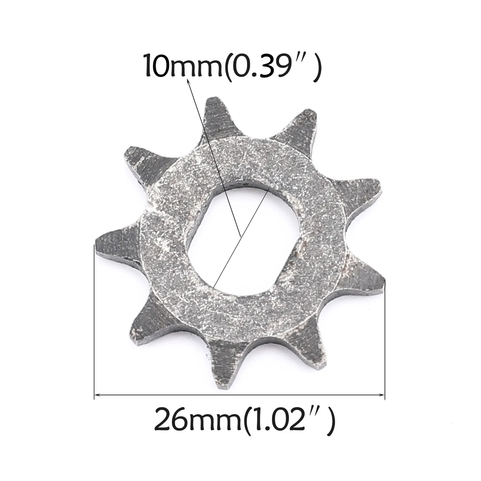 T8F-9T 9 Tooth Front Sprocket For 500W 1000W Electric Scooter 43cc 47cc 49cc Mini Pocket Dirt Bike ATV
