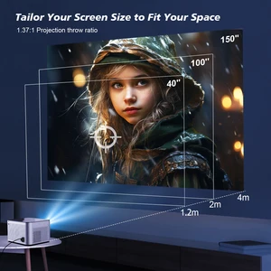 Magcubic 580nsi Android Projector 11 4K 1080p WiFi6 Sprachsteuer 11 Hauptumsatz von Ambilight für Netflix - №1