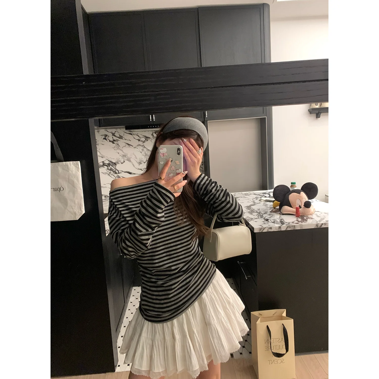 

Белая кружевная пышная юбка-кейк с дизайнерским узором, весна 2025, универсальная юбка средней длины от Y Studio, премиум-одежда для женщин