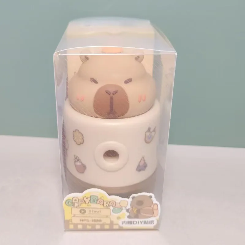 Cute 3D Capybara Cartoon Mechanical Sharpener For Pencil School Office Supplies Creative Stationery Back To School birthday gift