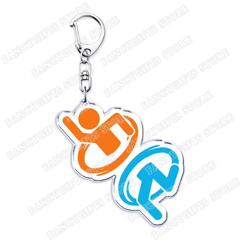 شعبية لعبة فيديو سلاسل المفاتيح لملحقات حقيبة Glados فتحة مختبرات العلوم Keyrings مجوهرات ألعاب المشجعين الألعاب الهدايا